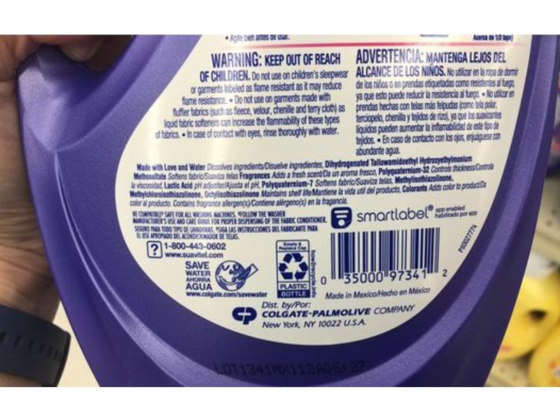 Suavitel Fabric Conditioner, Soothing Lavender, 39 Loads, 42 fl oz/1.36 L