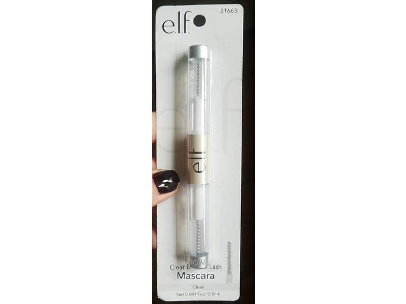 e.l.f Brow & Lash Mascara, Clear, 0.084 fl oz/2.5 mL