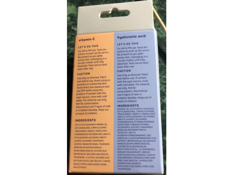 SpaLife Hydrating & Brightening Serum Stick, Plump & Glow, 0.24 fl oz/7 g, Pack Of 2