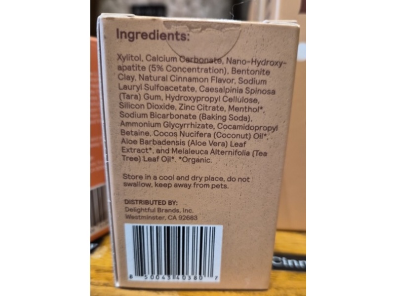 Huppy Toothpaste Tablets, Cinnamon, 1.3 oz/36 g, 62 Count