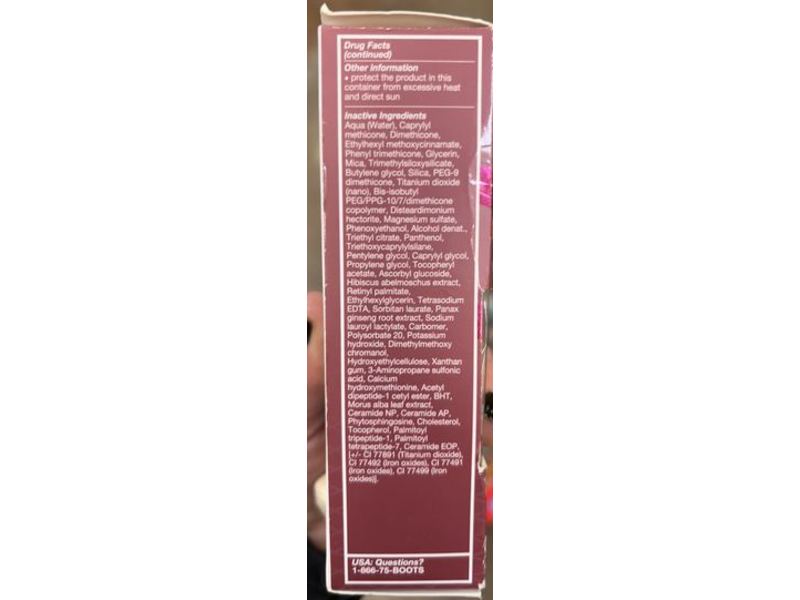 No7 Restorte & Renew Serum Foundation, Light- Medium Coverage, Warm Ivory, SPF 20, 1 fl oz/30 mL