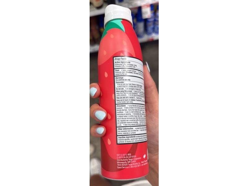 up&up Sunscreen Spray, Strawberry, SPF 50, 5.5 oz/156 g