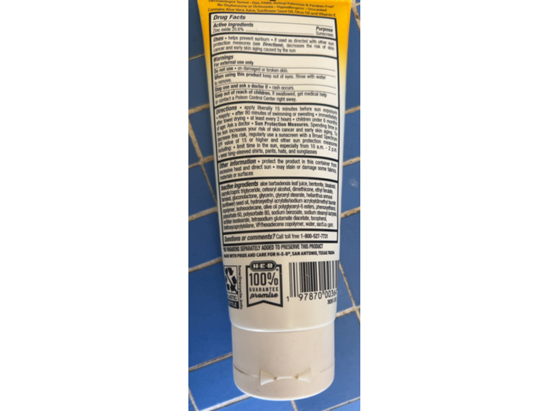 Heb Clear Mineral Zinc Oxide Sunscreen, SPF 50, 3.4 fl oz/100 mL