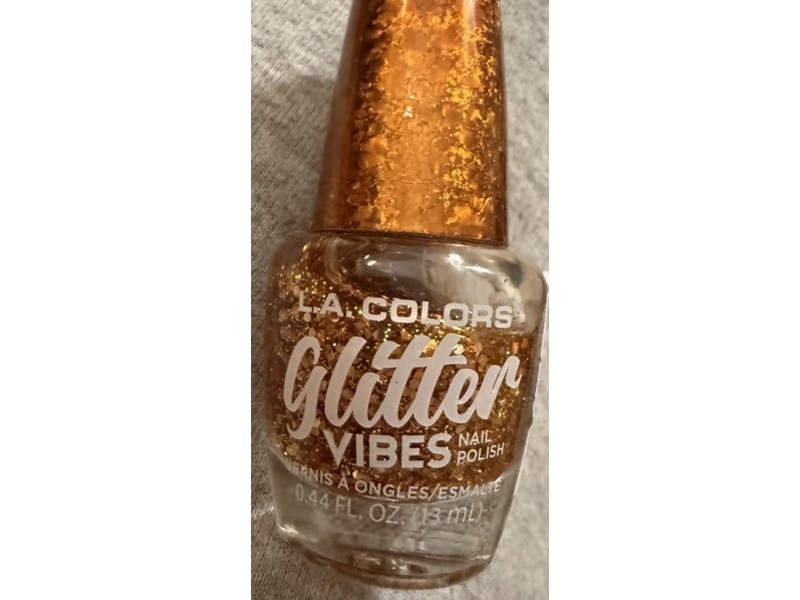 L.A. Colors Glitter Vibes Nail Polish, Finesse, 0.44 fl oz/13 mL