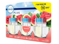 Febreze Plug In Air Freshener Refill, Watermelon, 2.63 fl oz/26 mL, Pack Of 3 - thumbnail 2