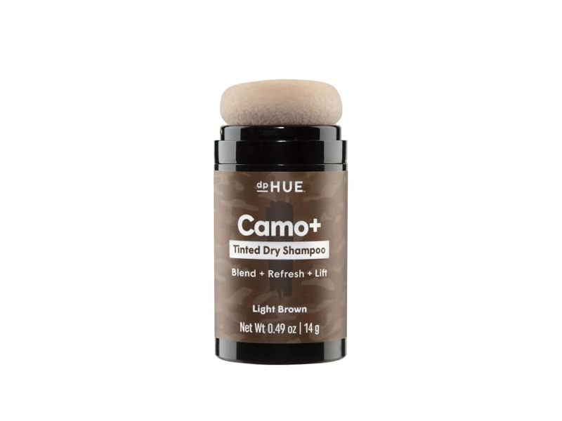 dpHUE Camo+ Tinted Dry Shampoo, Light Brown, 0.49 oz/14 g