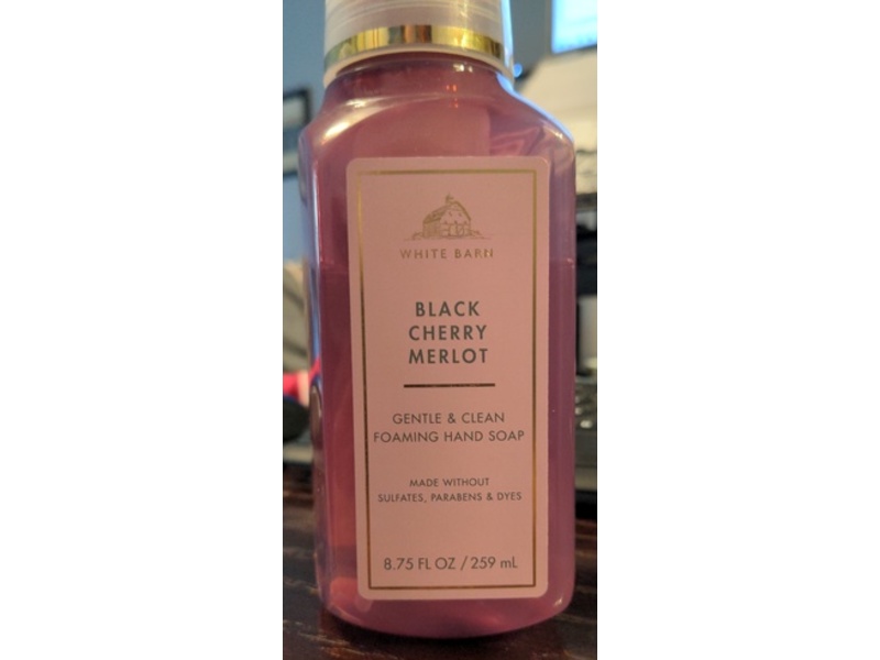White Barn Gentle & Clean Foaming Hand Soap, Black Cherry Merlot, 8.75 fl oz/259 mL