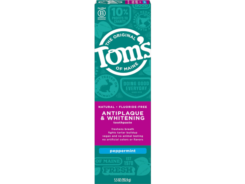 Tom's Of Maine Antiplaque & Whitening Toothpaste, 5.5 oz/155.9 g