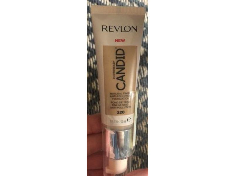 Revlon PhotoReady Candid Natural Finish Anti-Pollution Foundation, 220 Sand Beige, 0.75 oz/22 mL