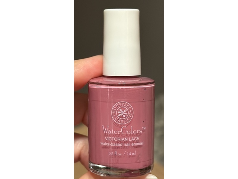 Honeybee Gardens Water Colors Water Based Nail Enamel, Victorian Lace, 0.5 fl oz/14 mL