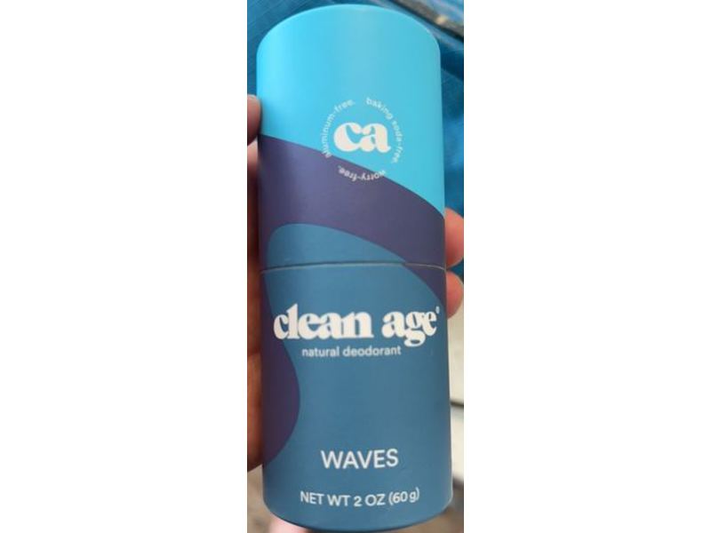 Clean Age Natural Deodorant, Waves, 2 oz/60 g