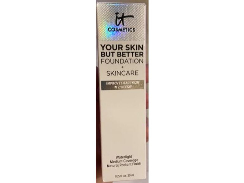It Cosmetics Your Skin But Better Foundation + Skincare, Medium Warm 32, 1 fl oz/30 ml
