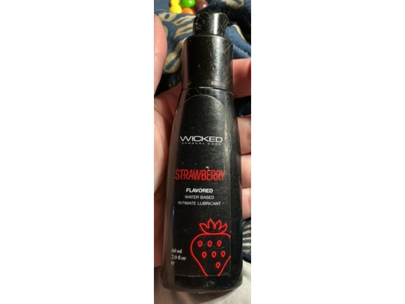 Wicked Sensual Care Water Based Intimate Lubricant, Strawberry, 2.0 fl oz/60 mL