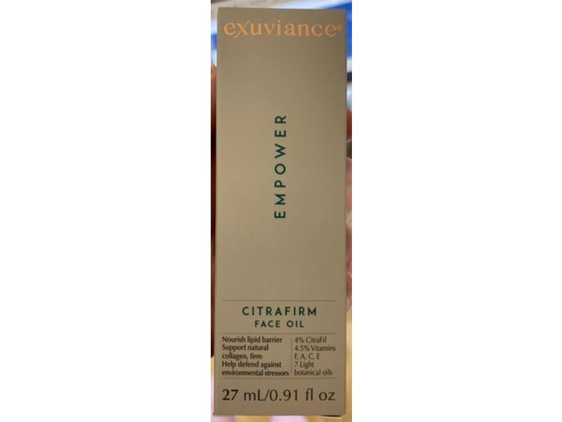 Exuviance Citrafirm Face Oil, Empower, 0.91 fl oz/27 mL