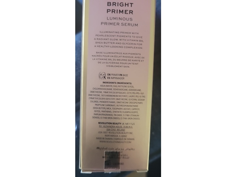 Revolution Pro Hydra Bright Primer, 1.01 fl oz/30 mL