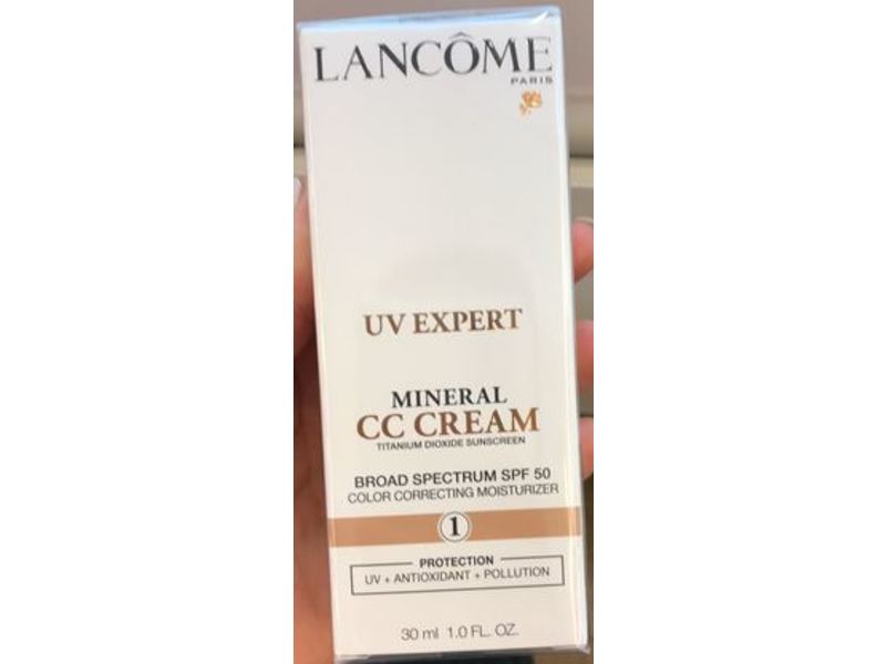 Lancome UV Expert Mineral CV Cream, SPF 50, Shade 1, 1 fl oz/30 mL