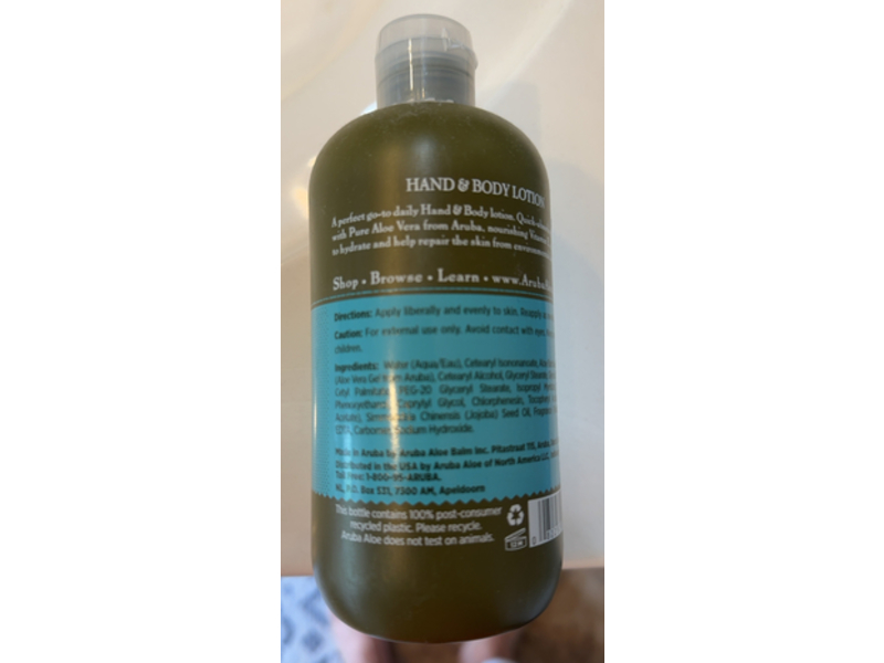 Aruba Aloe Hand & Body Lotion, 12.5 fl oz/370 mL