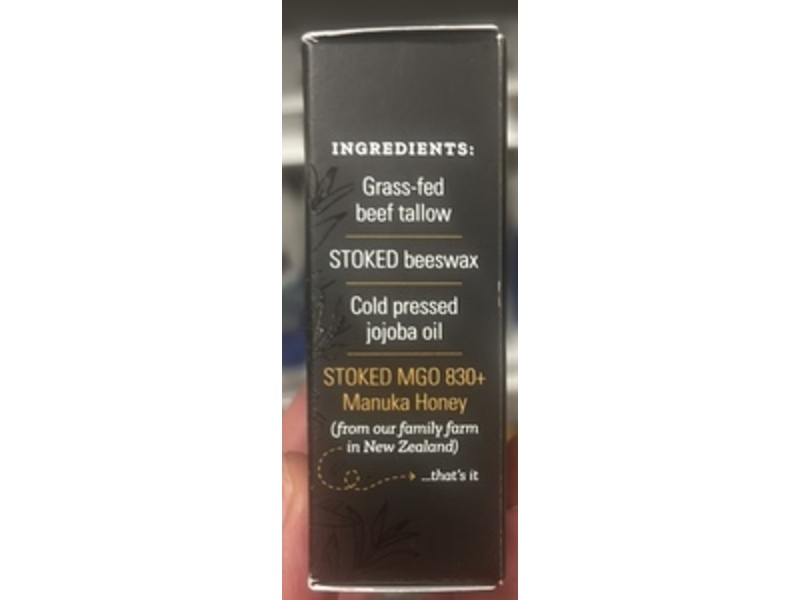 Stoked Beekeeping Co. Manuka Honey Tallow Balm, Fragrance Free, 2 oz