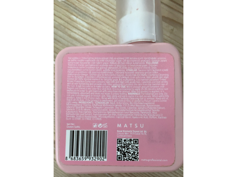 Matsu Solar Glow Tinted Sunscreen, SPF 50+ PA++++, 3.38 fl oz/100 mL