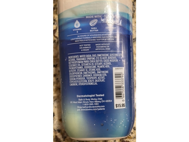 Bath & Body Works Daily Nourishing Body Lotion, Endless Sea, 8 fl oz/236 mL