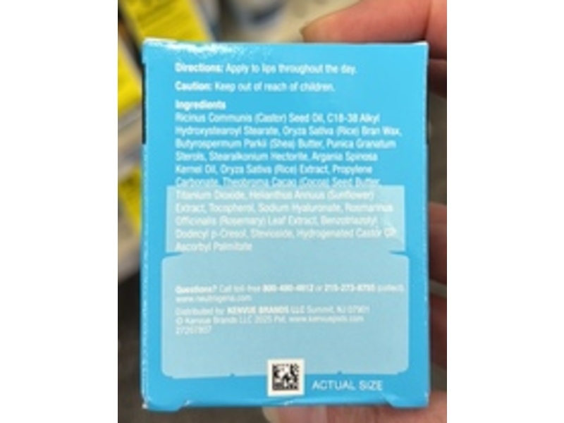 Neutrogena Hydro Boost Hyaluronic Acid Lip Balm, Sheer Ice, 0.5 oz/15 g