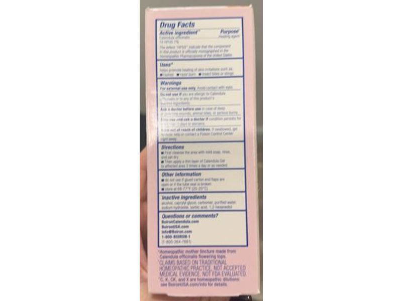 Boiron Calendula Gel, 2.6 oz/75 g