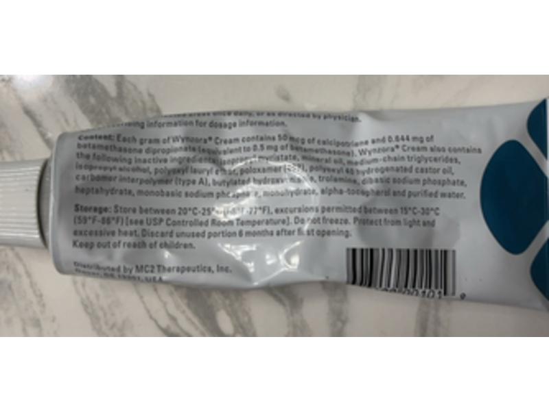 Wynzora (calcipotriene and betamethasone dipropionate) Cream 0.005%/0.064% 60g, Novan (RX)