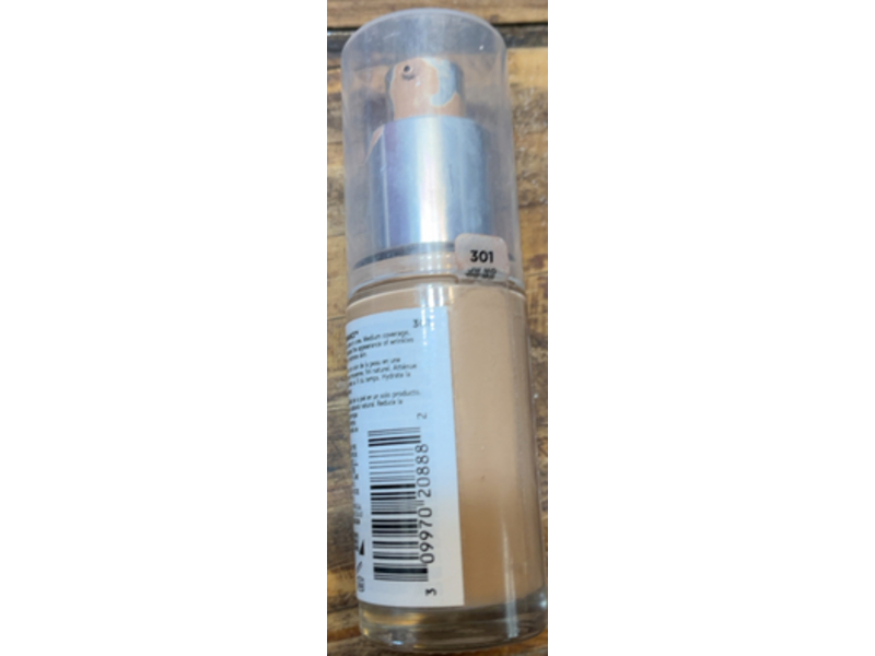 Revlon Illuminance Skin Caring Foundation, 301 Cool Beige, 1 fl oz/30 mL