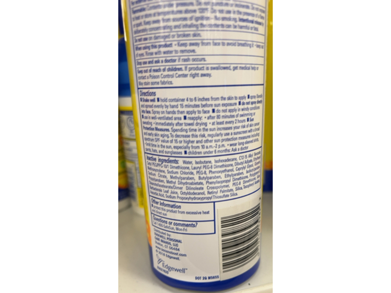 Banana Boat Kids Sport Power Stay Sunscreen Lotion Spray, SPF 50+, 8 oz/227 g