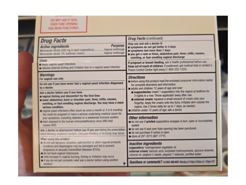 Foster & Thrive Miconazole 3 Viginal Antifungal Treatment Kit.