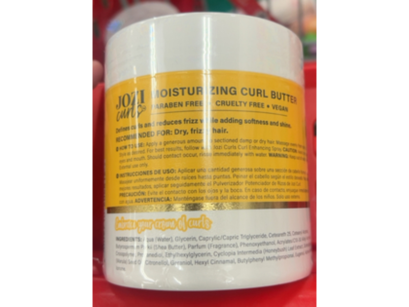 Jozi Curls Curl Moisturizing Curl Butter, 16.9 fl oz/500 mL
