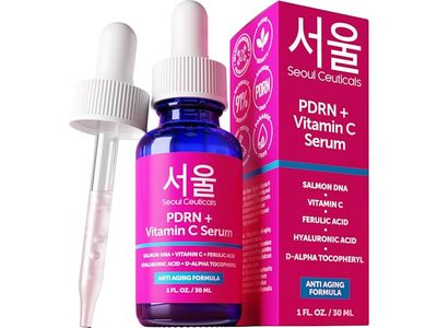 Seoul Ceuticals Anti Aging Serum, PDRN + Vitamin C, 1 fl oz/30 mL