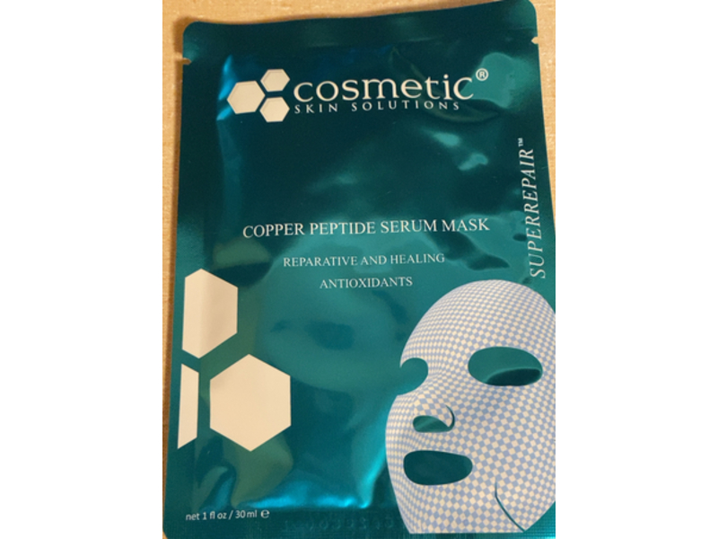 Cosmetic Copper Peptide Serum Mask, 1 fl oz/30 mL