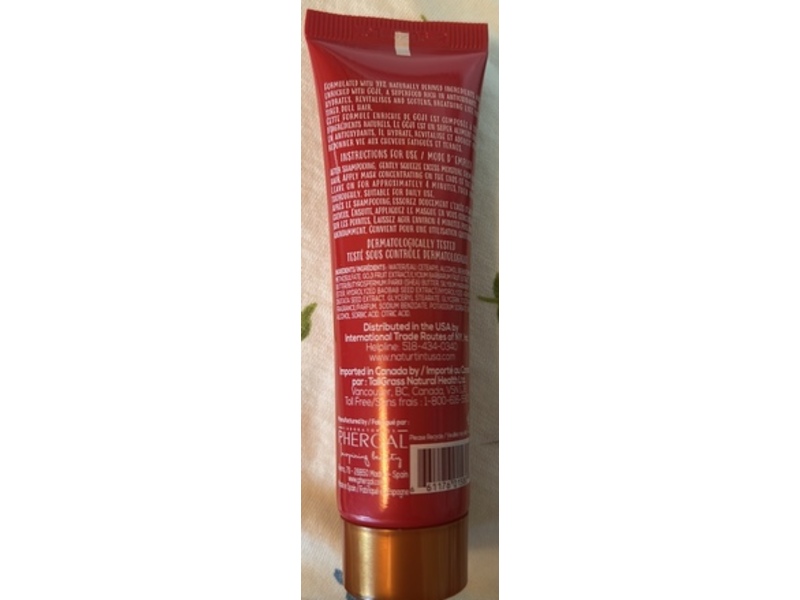 Naturtint Hair Food Revitalizing Mask, Goji, 1.01 fl oz/30 mL