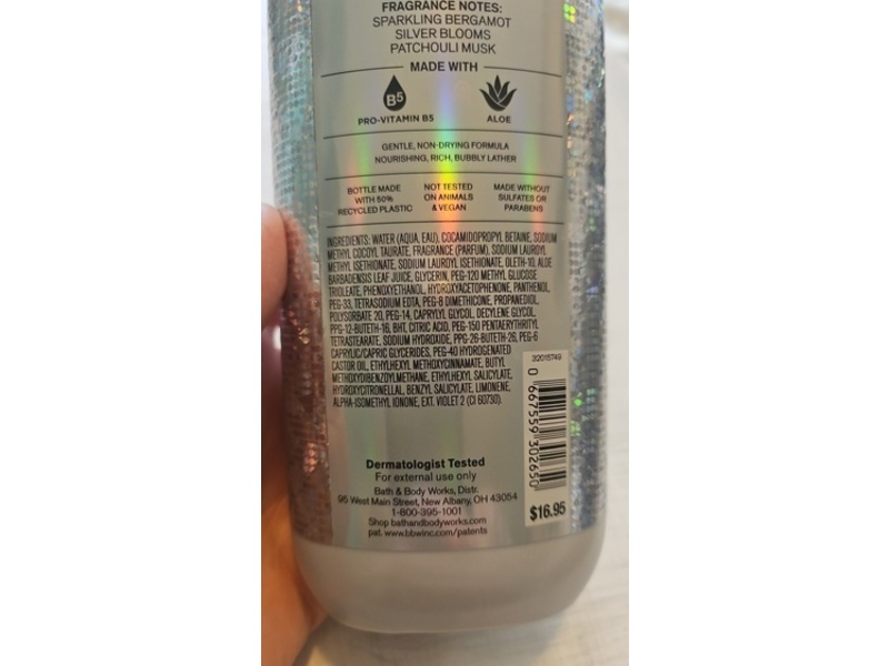 Bath & Body Works Body Wash, Platinum, 10 fl oz/295 mL