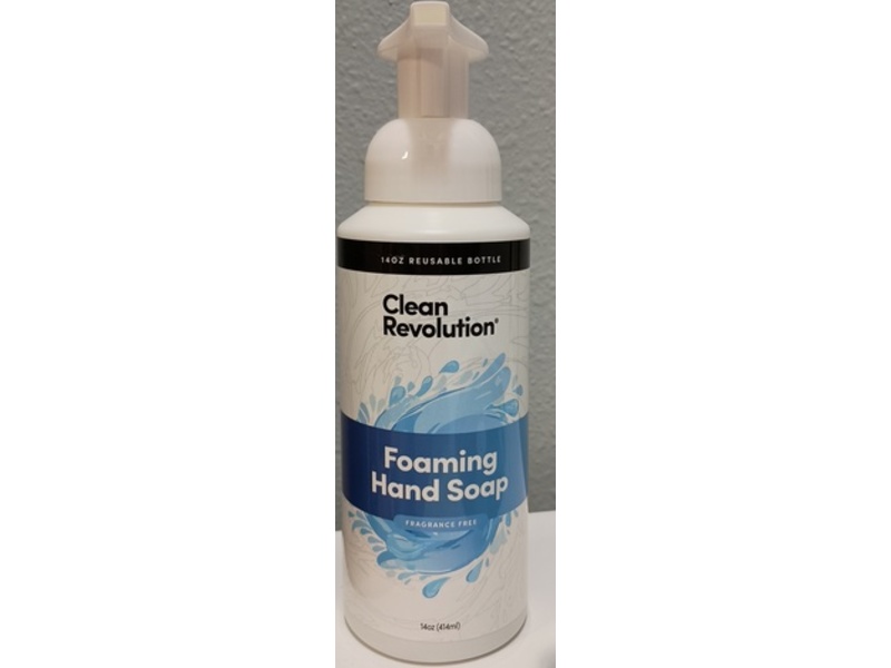 Clean Revolution Foaming Hand Soap, Fragrance Free, 14 oz/414 mL, Pack Of 4