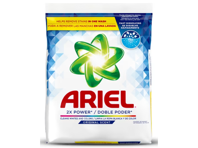 Ariel 2X Power Powder Detergent, Original Scent, 80 Loads, 127 oz/3.6 kg