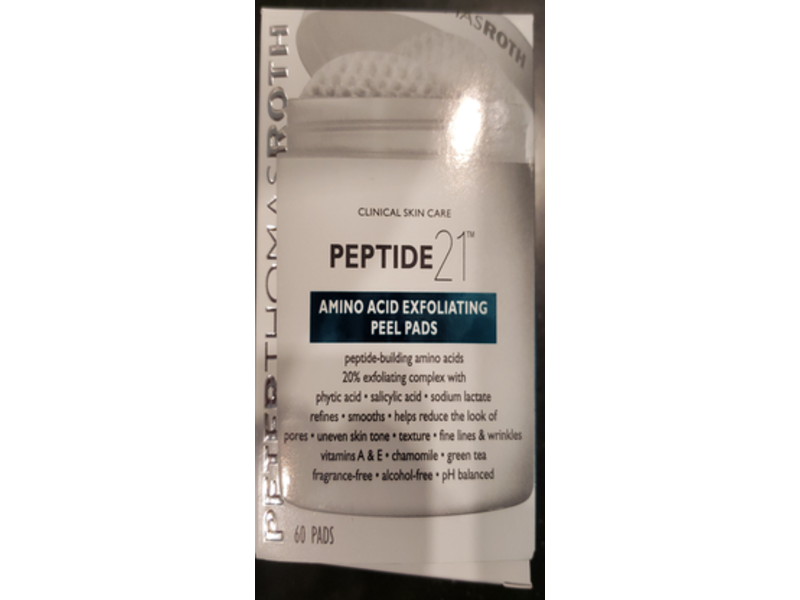 Peter Thomas Roth Peptide 21 Amino Acid Exfoliating Peel Pads, 60 Pads
