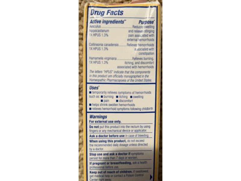 Boiron Hem Calm Ointment Homeopathic Medicine, 1 oz/30 g