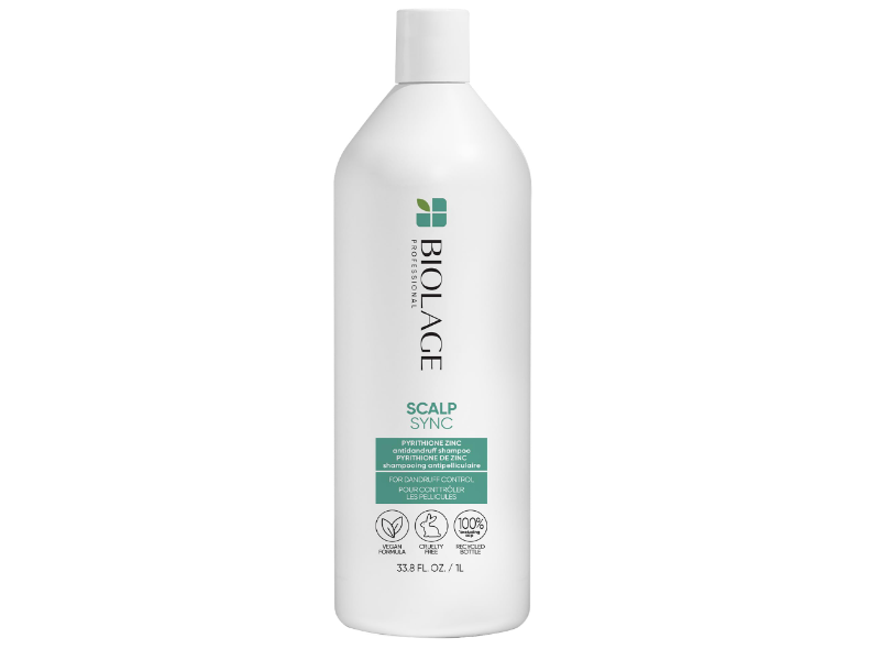 Biolage Scalp Sync Antidandruff Shampoo, Pyrithione Zinc, 33.8 fl oz/1 L