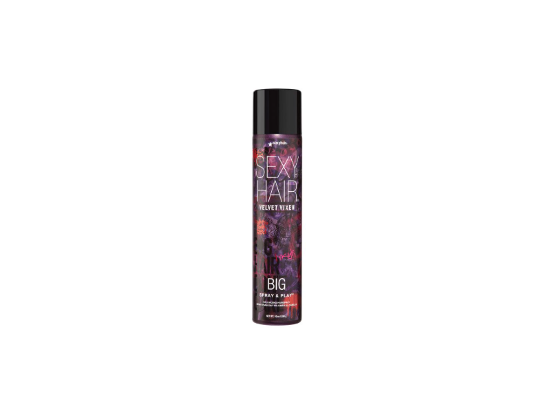 Sexy Hair Big Spray & Play Volumizing Hairspray, Velvet Vixen, 10 oz/284 g