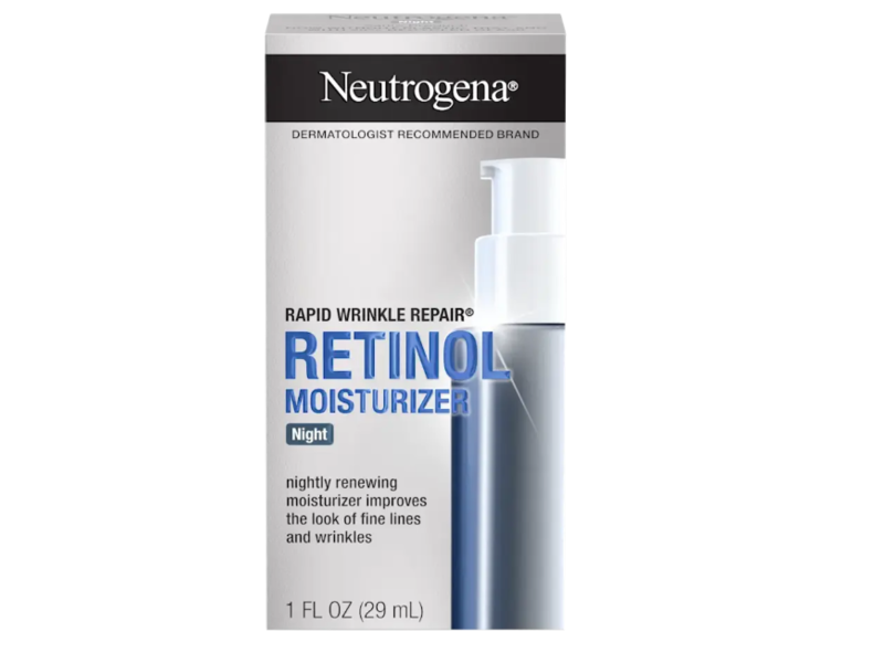 Neutrogena Rapid Wrinkle Repair Night Moisturizer, Retinol, 1 fl oz/29 mL