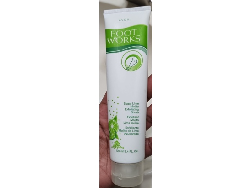 Avon Foot Works Exfoliating Scrub, Mojito, 3.4 fl oz/100 mL