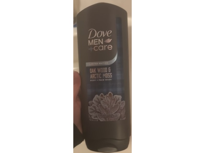 Dove Men+Care Body+Face Wash, Oak Wood & Arctic Moss, 18 oz/532 mL