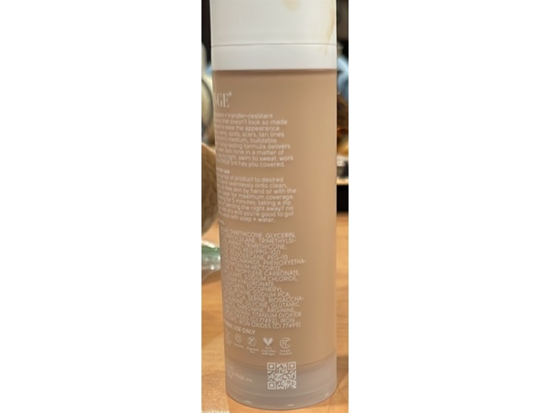 Tinge The Tinge Tint Body Foundation, Medium Warm, 3.36 fl oz/100 mL
