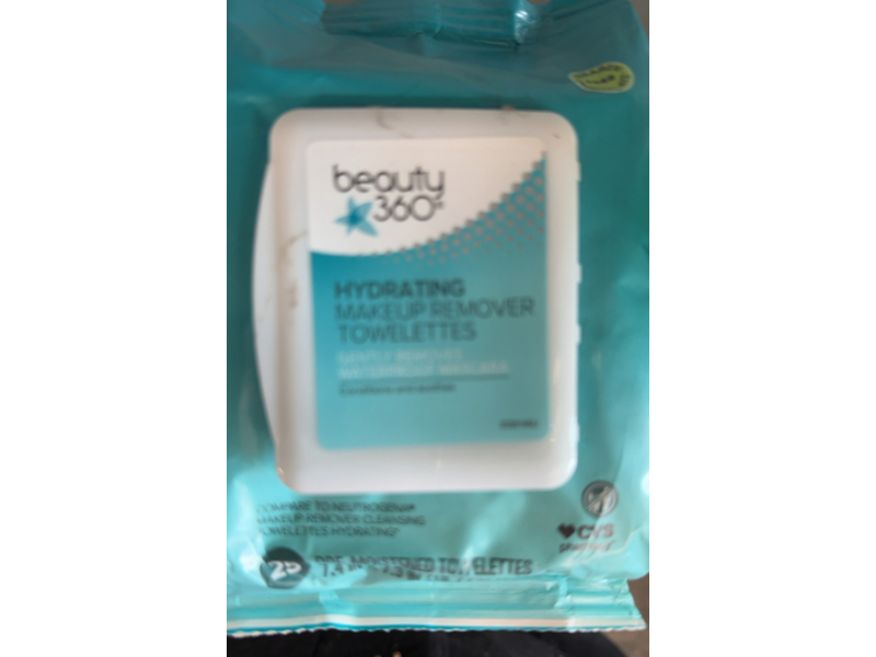 CVS Beauty 360 Hydrating Makeup Remover Towelettes, 25 Counts