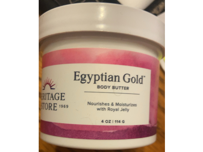 Heritage Store Egyptian Gold Body Butter, Royal Jelly, 4 oz/114 g