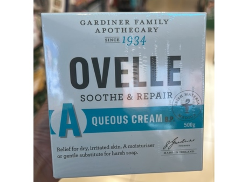 Gardiner Family Apothecary Ovelle Soothe & Repair Aqueous Cream, 500 g