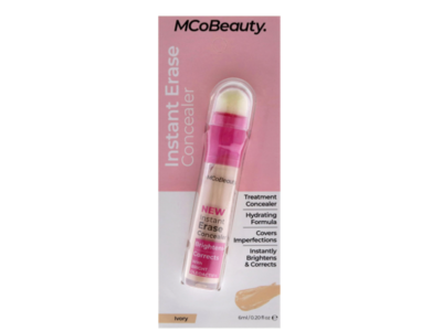 MCoBeauty Instant Erase Concealer, Ivory, 0.20 fl oz/6 mL
