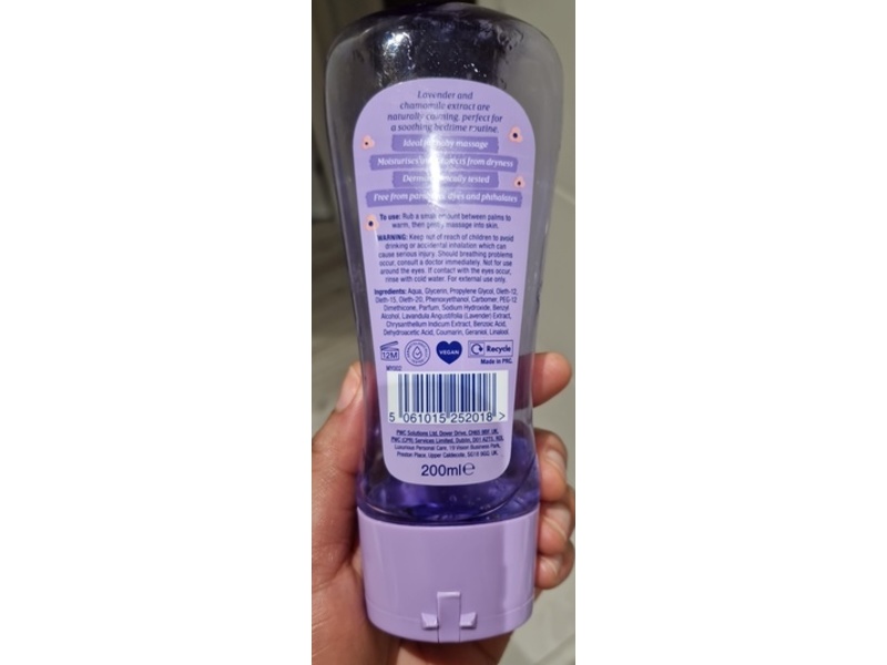 My Little Miracle Bubbly Baby Oil Gel, Lavender & Chamomile, 200 mL